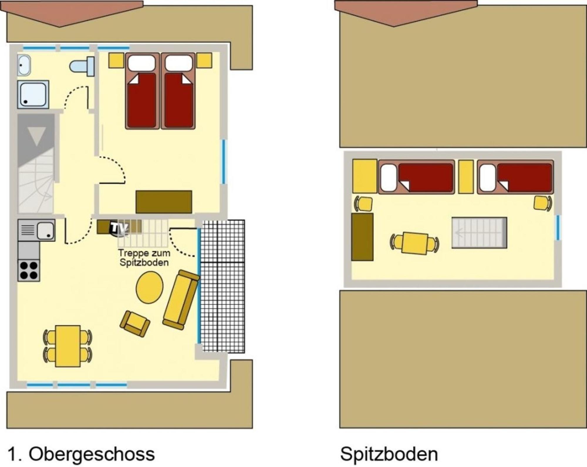 Ferienwohnung Nr 07 Og Spitzboden บอร์น ภายนอก รูปภาพ